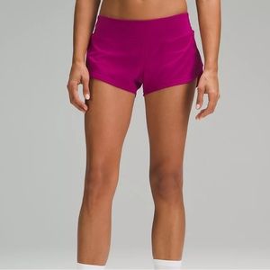 NWT - Lululemon Speed Up Low-Rise  short - 2.5 inch - size 6 - Magenta Purple